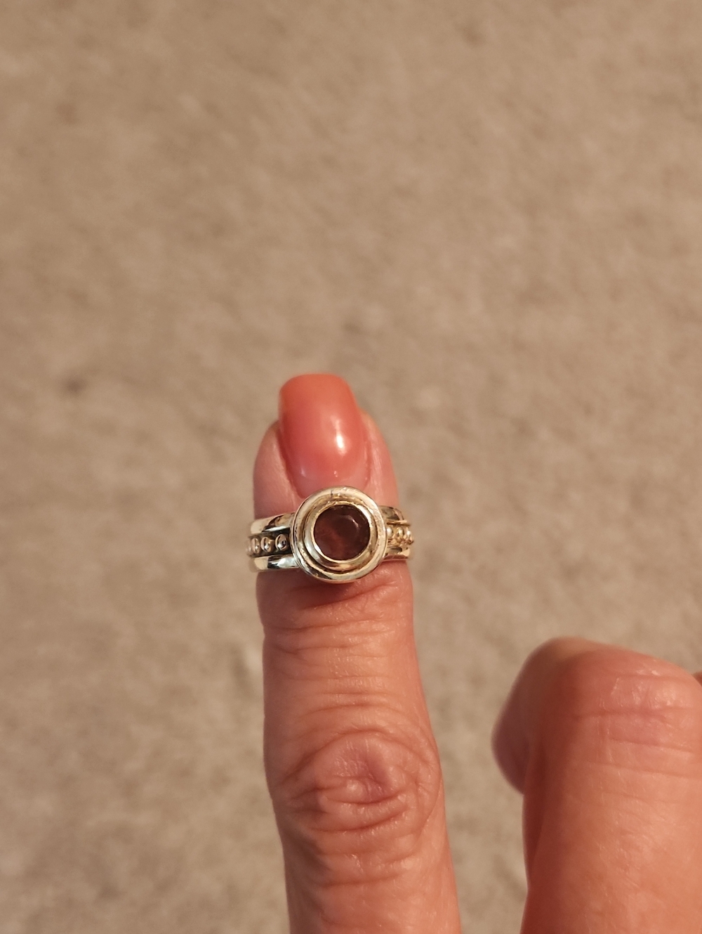 Silver and Amethyst Ring